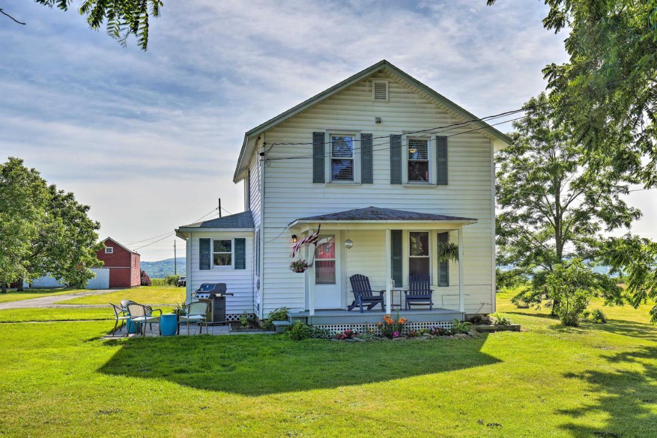 Finger Lakes Farm Retreat Walk To Wineries! Hector Bagian luar foto